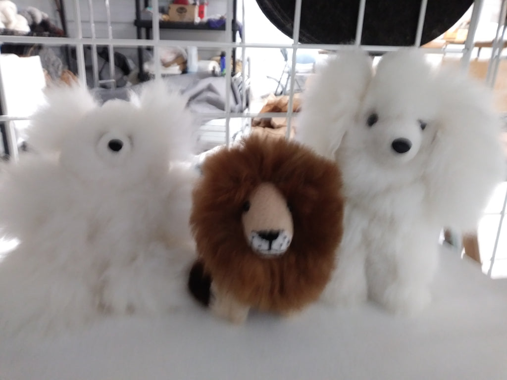 Alpaca Fiber Lion Toy